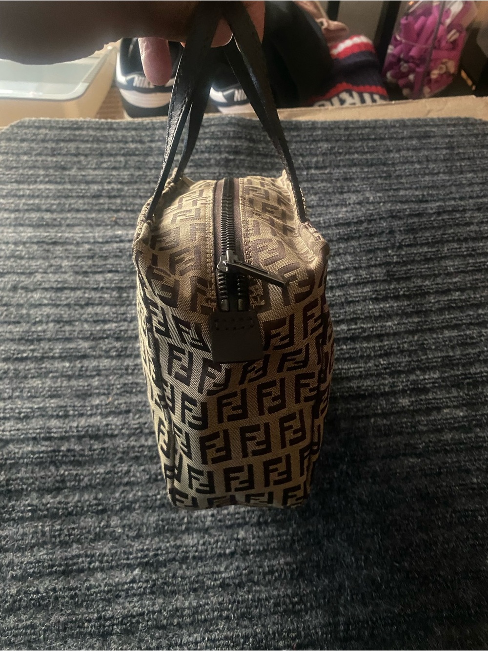 Authentic Vintage Fendi Mini Zucca Monogram Handbag - Picture 4 of 8